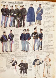 Divers uniformes du Royaume d