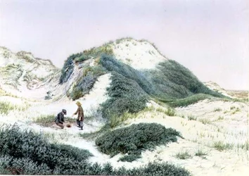 Parmi les dunes de sable à Hightown 1885