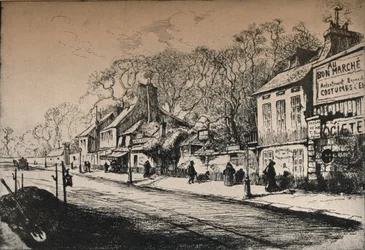 Maison de JJ Rousseau, Montmartre, 1915
