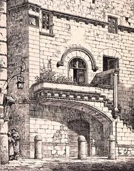 Maison de Santa Rosa, Viterbo, Italie, de 