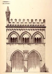 Palais des Jurisconsultes, Crémone, Italie, construit en 1292, de 