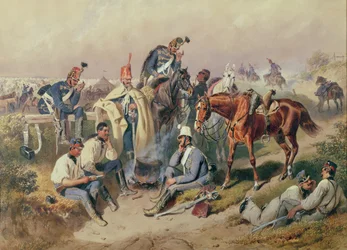 Campement de hussards
