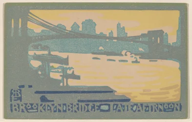 Pont de Brooklyn en fin d