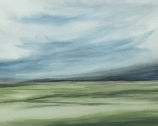 Horizon abstrait serein