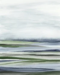 Paysage serein en couches