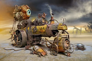 Un taxi « œil » steampunk pour le moins insolite