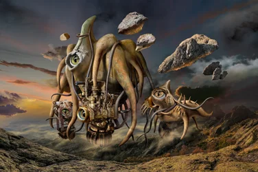 Créature extraterrestre flottante