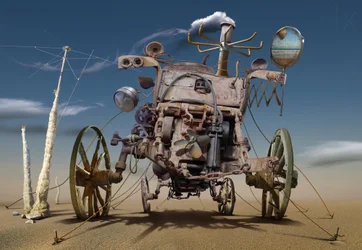 Machine steampunk du désert