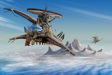 Les voyageurs des cieux steampunk