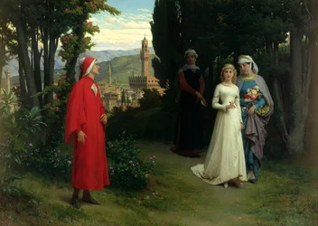 Première rencontre de Dante et Béatrice