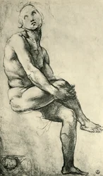 Homme nu assis, 1509-1511, 1943