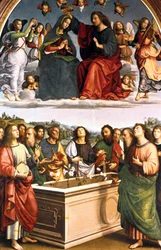 Le Couronnement de la Vierge, retable Oddi, 1502-1503
