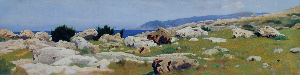 Castiglioncello depuis Punta del Bocca, vers 1864