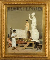 Phidias travaillant sur sa statue de Minerve, 1869