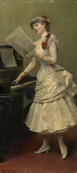 Le chanteur, vers 1880