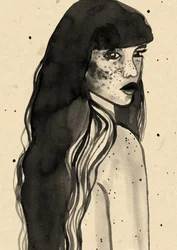 Femme aux cheveux longs