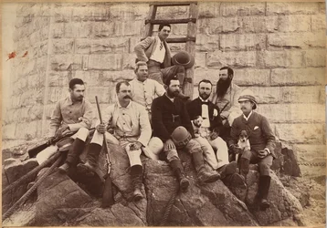 Personnel de Messrs. Glover & Co., pont du Sindh (verso)