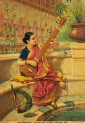 Kadambari jouant du sitar