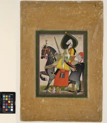 Bakhtawar Singh conquiert un lion, vers 1800