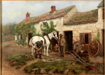 Forge, Hexham Bridge End, 1885