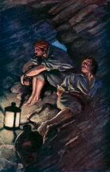 Illustration pour Robinson Crusoé par Daniel Defoe