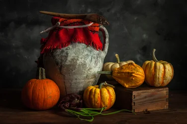 Nature morte de récolte automnale