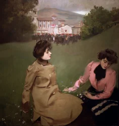 Caramelles (chansons catalanes typiques) 1901, huile