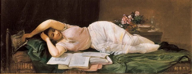 Femme allongée