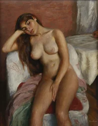 Jeune femme se reposant