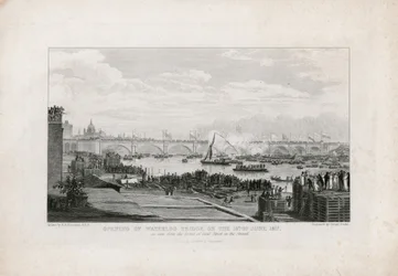 Pont de Waterloo, Londres, ouverture le 18 juin 1817