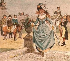 Une belle dame, tiré de Ride-a-cock-horse to Banbury Cross