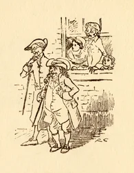 Les spectateurs regardent John Gilpin galoper, 1878, vers 1918