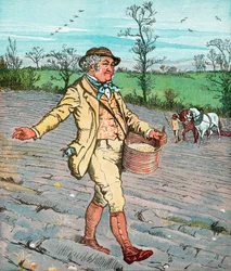 Fermier semant des graines à la volée, 1881