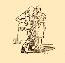 John Gilpin arrive, sans chapeau et sans perruque, 1878, vers 1918