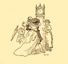 John Gilpin est réuni avec sa femme et ses enfants, 1878