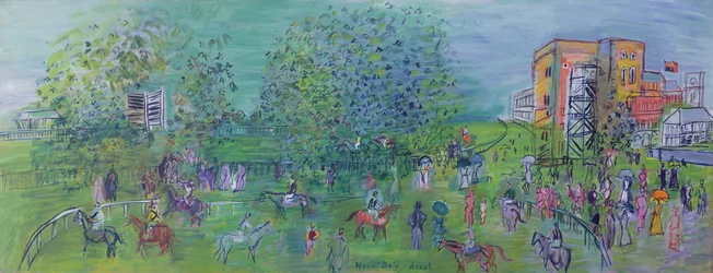 Ascot, vers 1930 (huile sur toile)