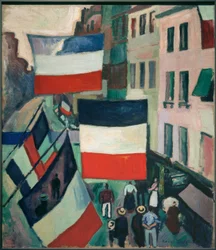 Rue sous les drapeaux