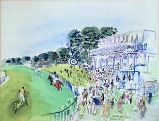 Goodwood, la tribune devant l