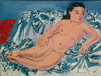 Femme nue (huile sur toile)