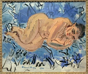Nu feminin. Peinture de Raoul Dufy (1877-1953), huile sur toile