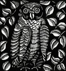 Chouette, pour le poème Le hibou, extrait de Le Bestiaire ou Cortege d