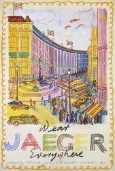 Regent Street, vers 1936 (gouache sur papier)