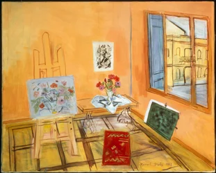 Studio avec bouquet