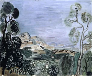 La baie de Saint-Jeannet, vers 1922-23 (huile sur toile)