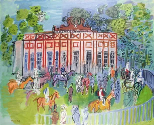 Le paddock de Chantilly