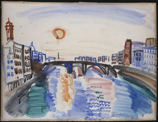Le fleuve Arno, Florence