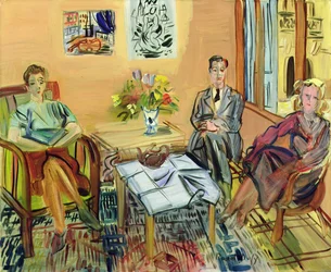 Trois figures assises
