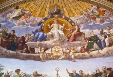 Détail de la Dispute du Saint-Sacrement