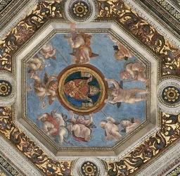 Plafond. Fresque dans la Stanza della Segnatura