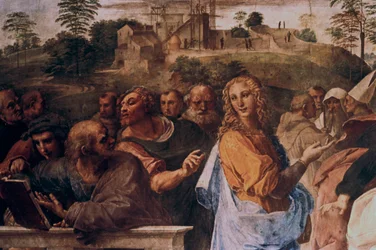 La Dispute sur le Saint-Sacrement (détail), 1508-1509